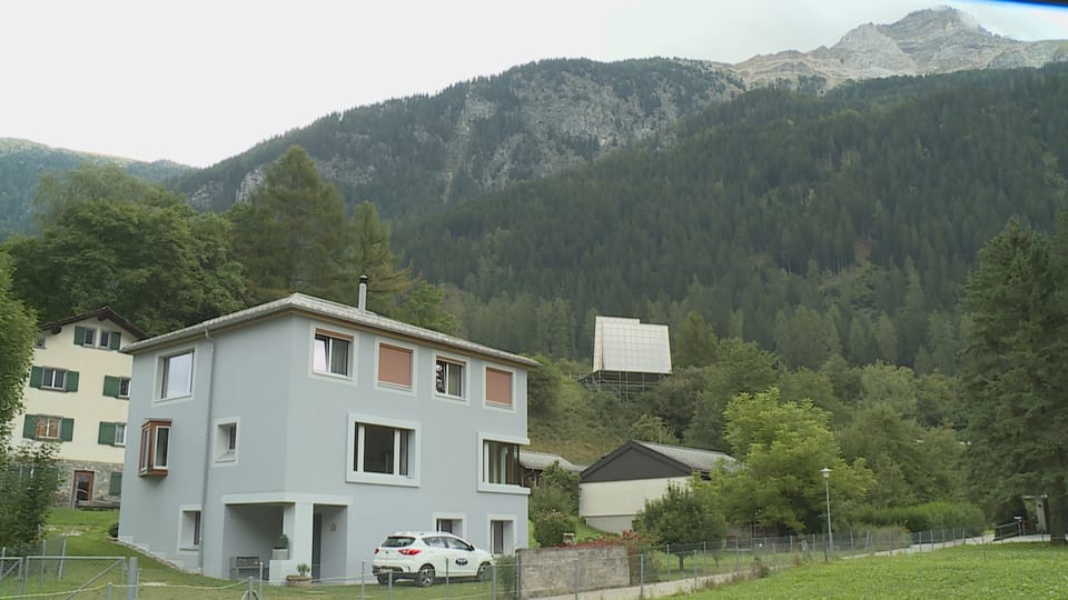 Modell der Autobahnkirche in Andeer.