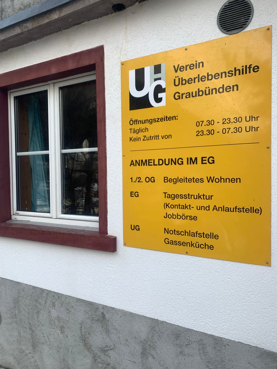 La chasa da l'Uniun per l'agid da survivenza al Hohenbühlweg a Cuira.