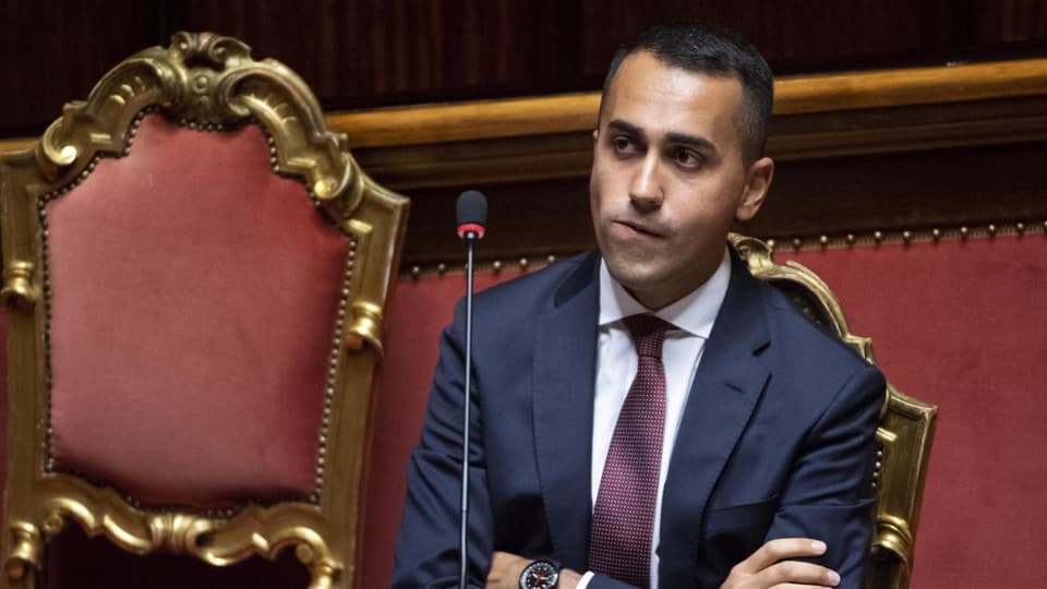 Purtret da Luigi Di Maio en il parlament. 