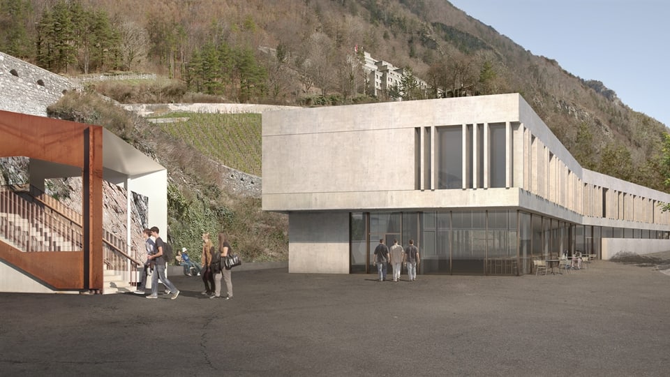 Visualisaziun da l'exteriur ost.