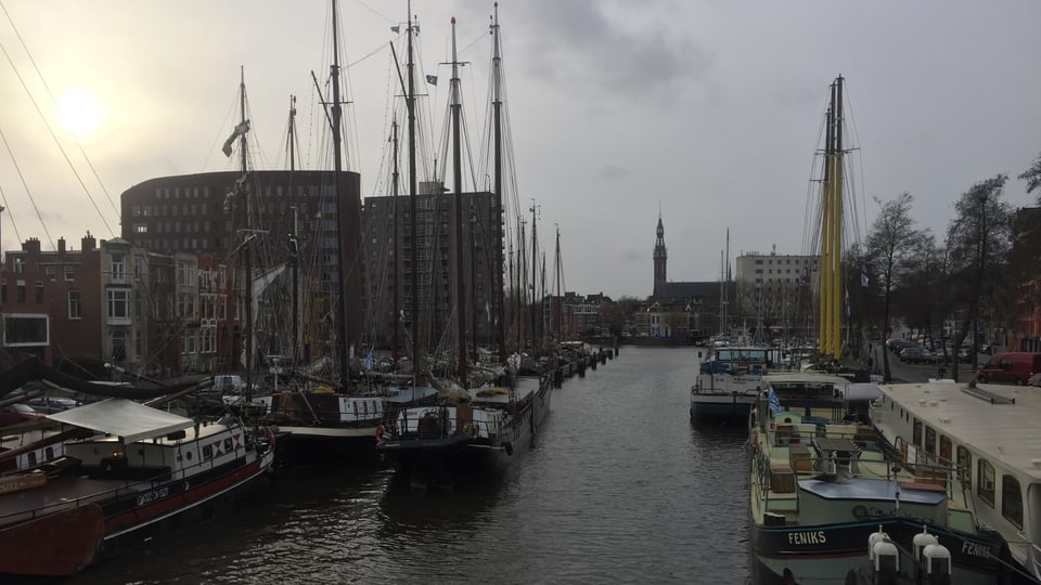 Il canal per bastiments che va tras Groningen