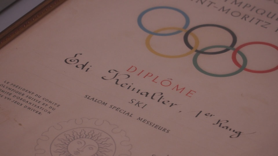 Diplom olimpic d'Edi Reinalter