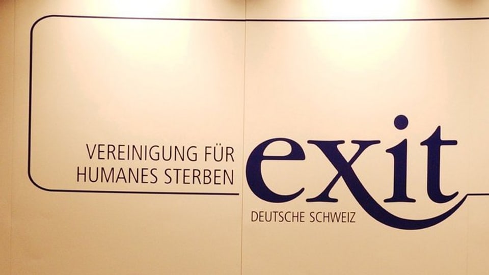 il logo da l'organisaziun exit "Vereinigung für humanes sterben"