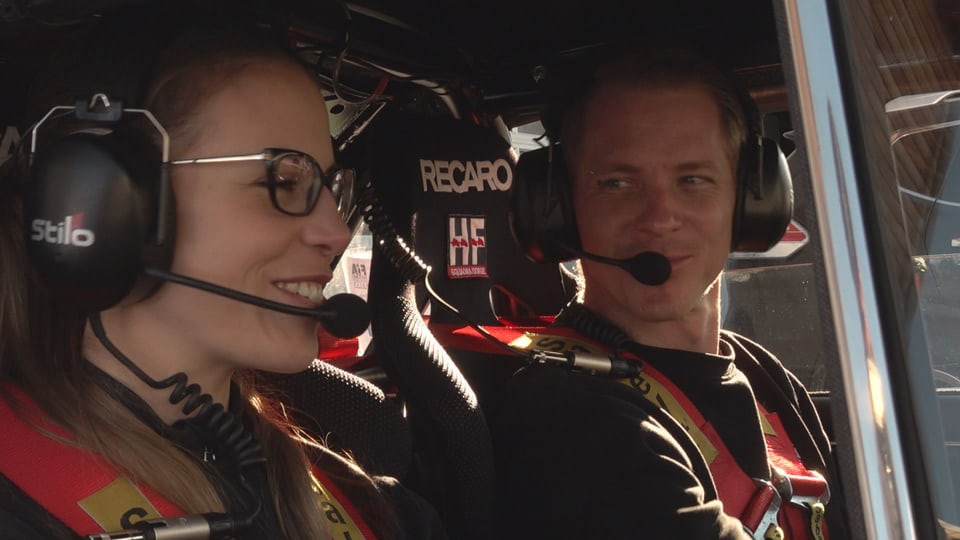 Cristina Seeberger und Claudio Enz lieben es zusammen Rallye zu fahren.