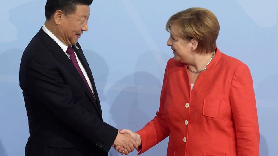 Jinping e Merkel.