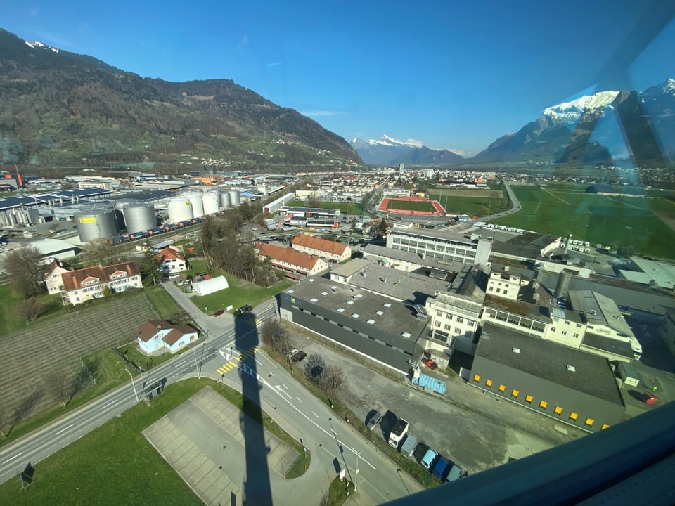 Der Blick vom Turm richtung Landquart