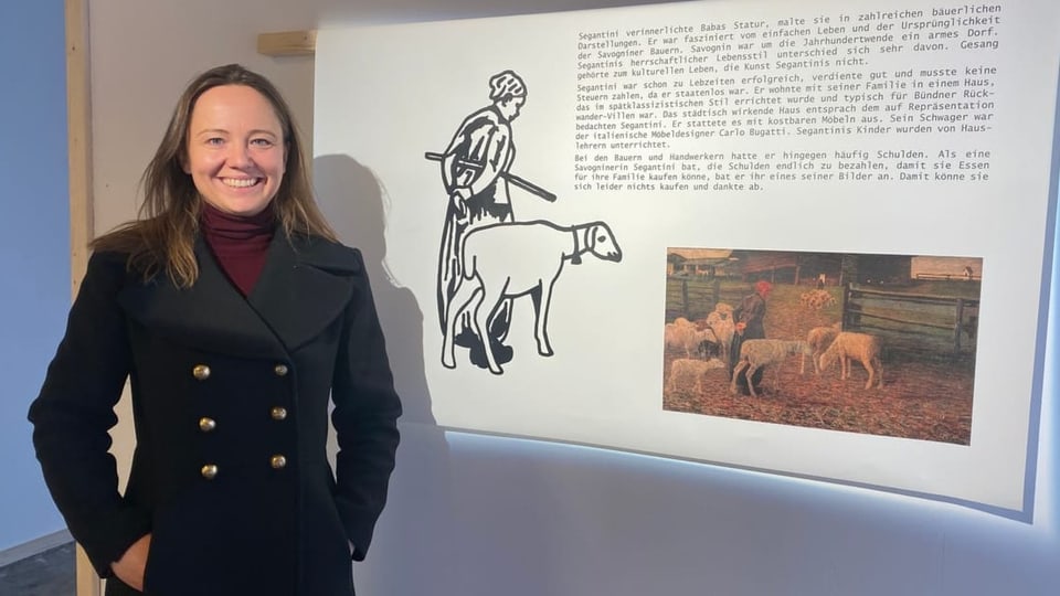 Juliane Christine Sauer sa legra sin la vernissascha da si'exposiziun.