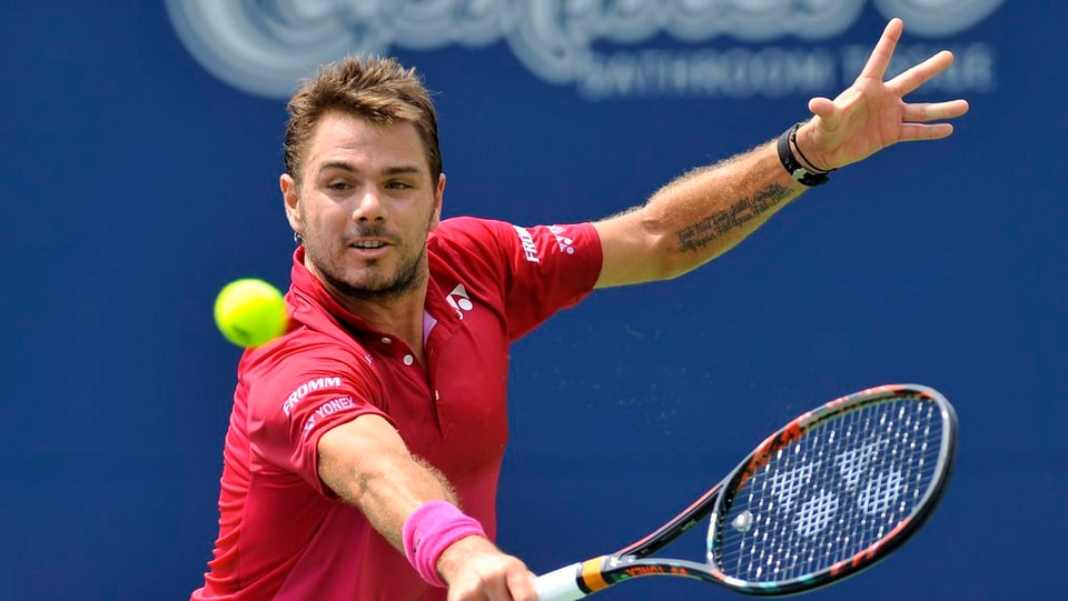 Stan Wawrinka durant in gieu da tennis