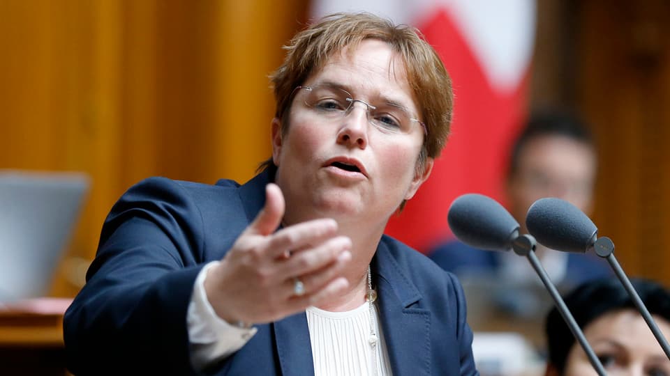 La cussegliera naziunala grischuna Magdalena Martullo-Blocher.
