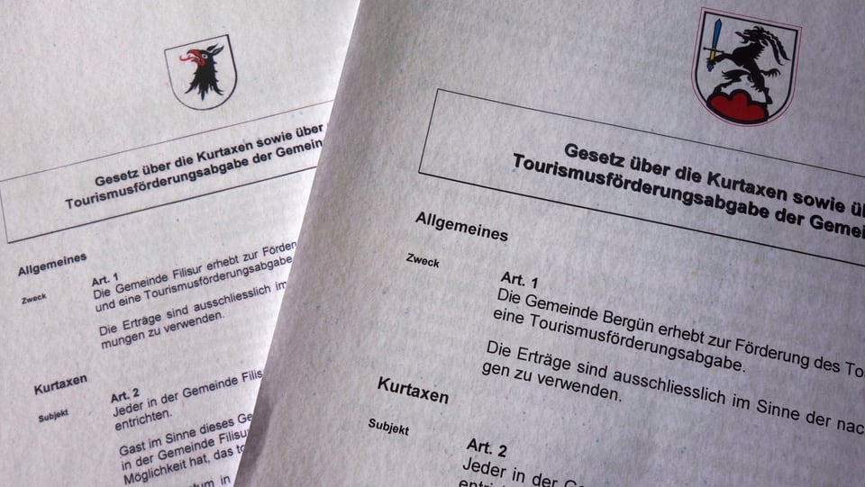 Las veglias leschas da turissem da Filisur e Bravuogn en furma stampada.