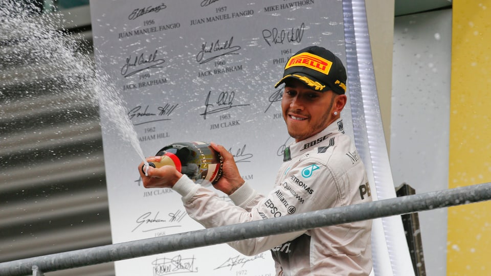 Il Brit Lewis Hamilton po festivar sia 6avla victoria da questa stagiun.