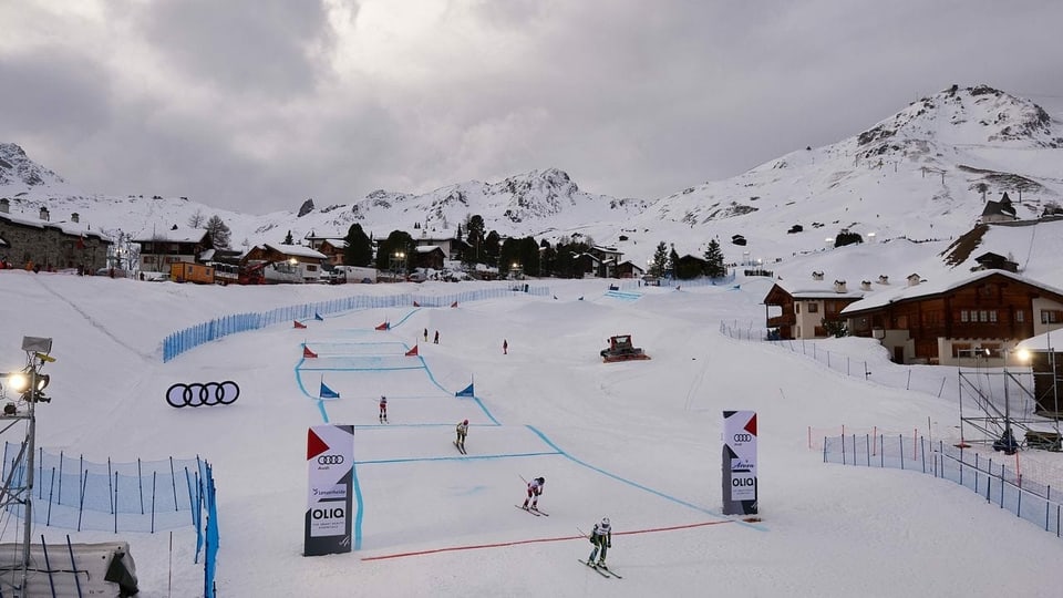 Il percurs da skicross per las cursas 2019.