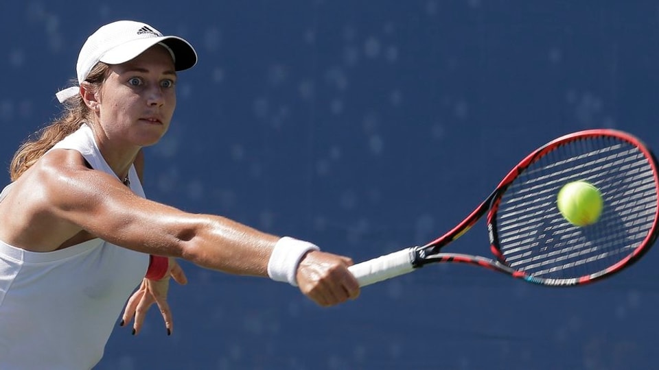 Stefanie Vögele, qua al US Open.