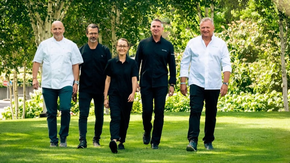 Da sanester: Philippe Chevrier, Andreas Caminada, Tanja Grandits, Heiko Nieder, Peter Knogl