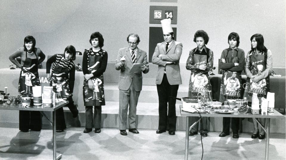 Tista Murk ha moderà dal 1973 fin 1975 il gieu televisiv «Testas finas».