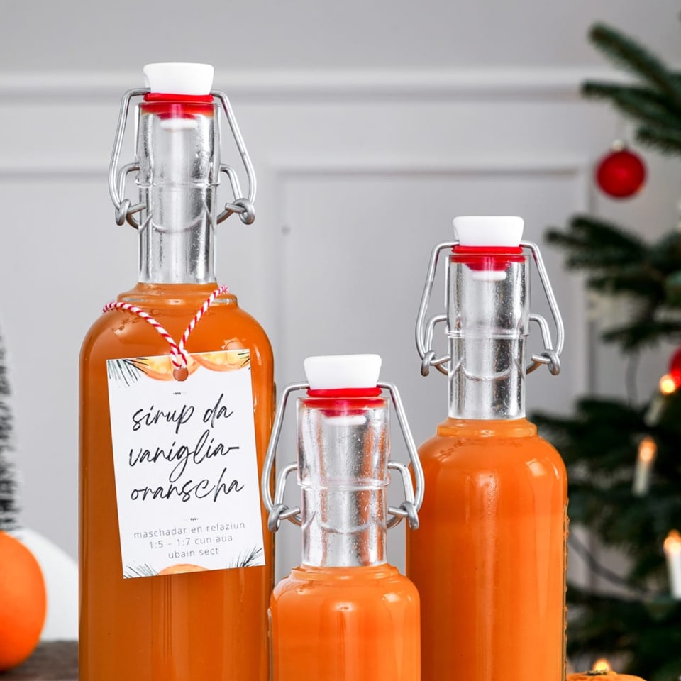 Rezept für Weihnachtssirup: Vanille-Orangen Sirup