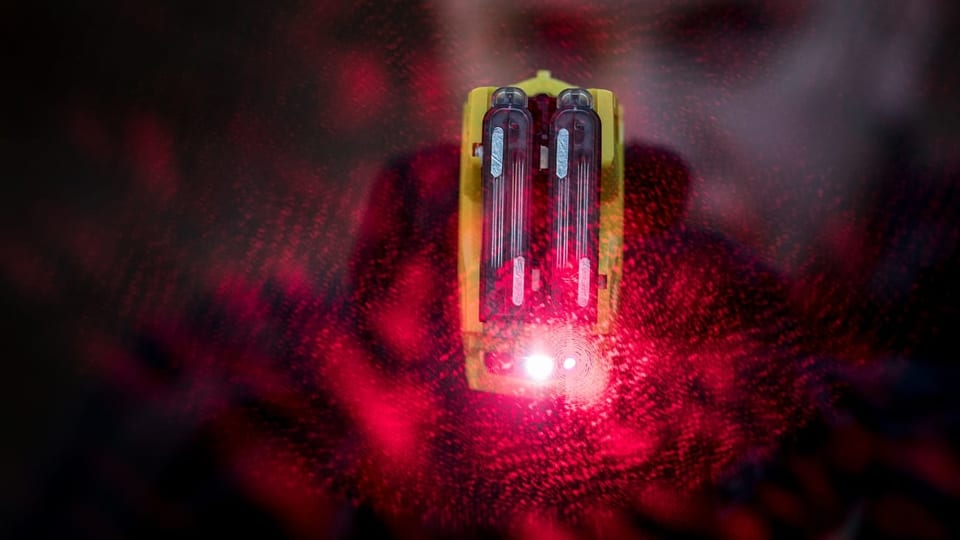 Purtret d'in taser. 