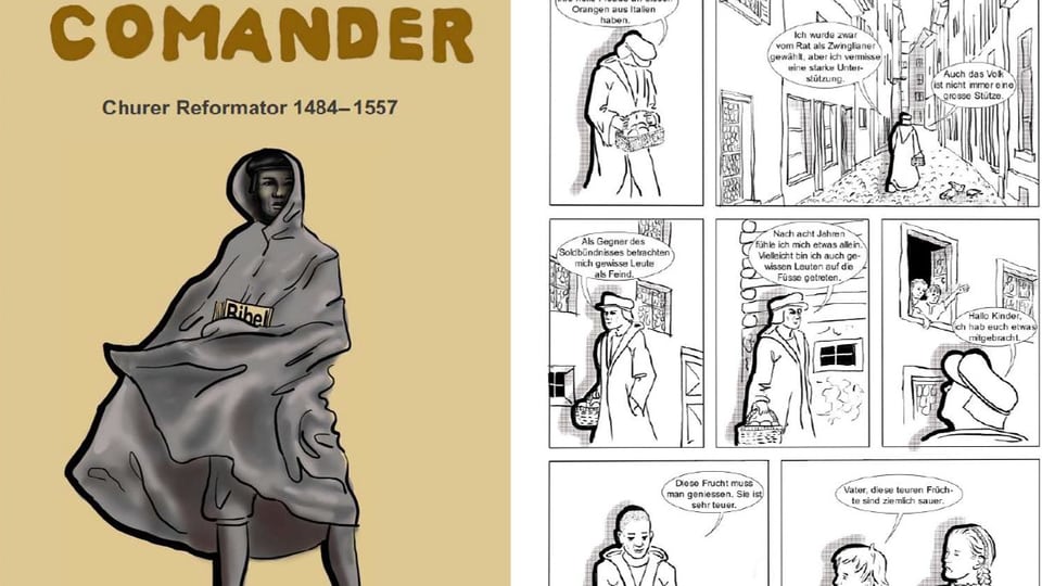 Comic per giuvenils cun il titel «Comander» Sin il maletg è da vesair il comic nov parentà per giuvenils cun il titel «Comander».