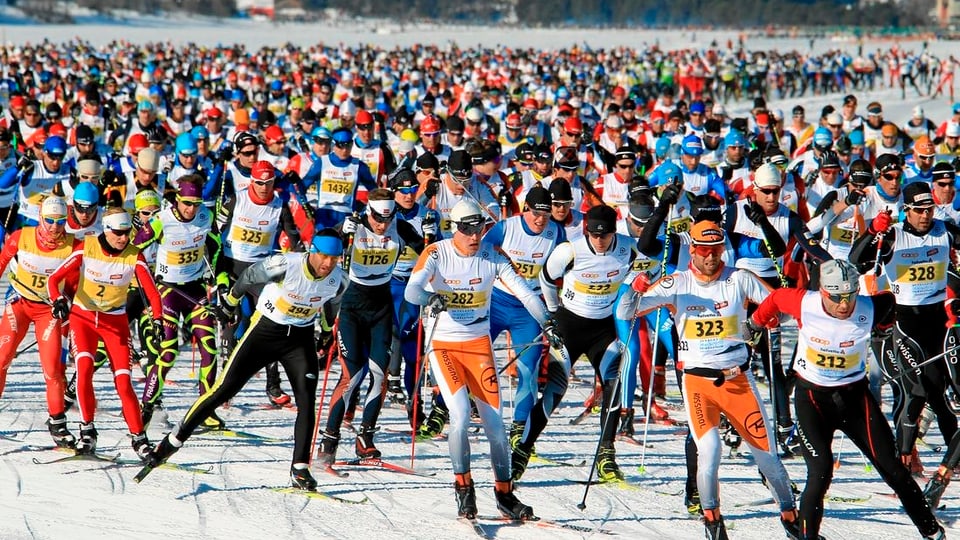 Millis curridurs al Maraton da skis engiadinais.