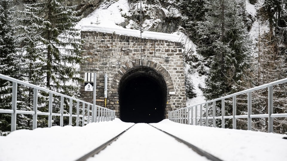Ein Tunnel für Züge zwischen Zuoz und Zernez