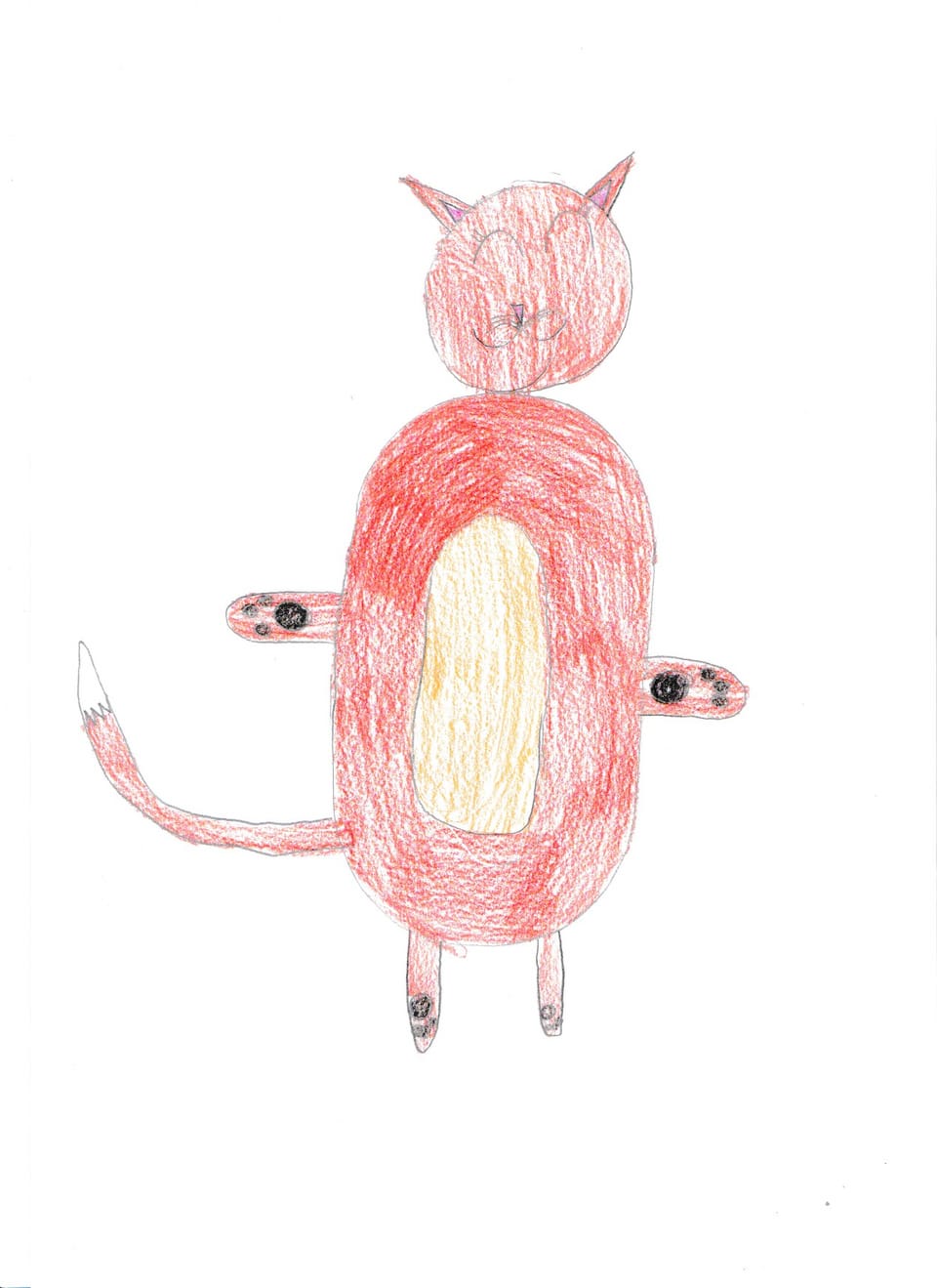 Il giat da Romana Kinderzeichnung Katze