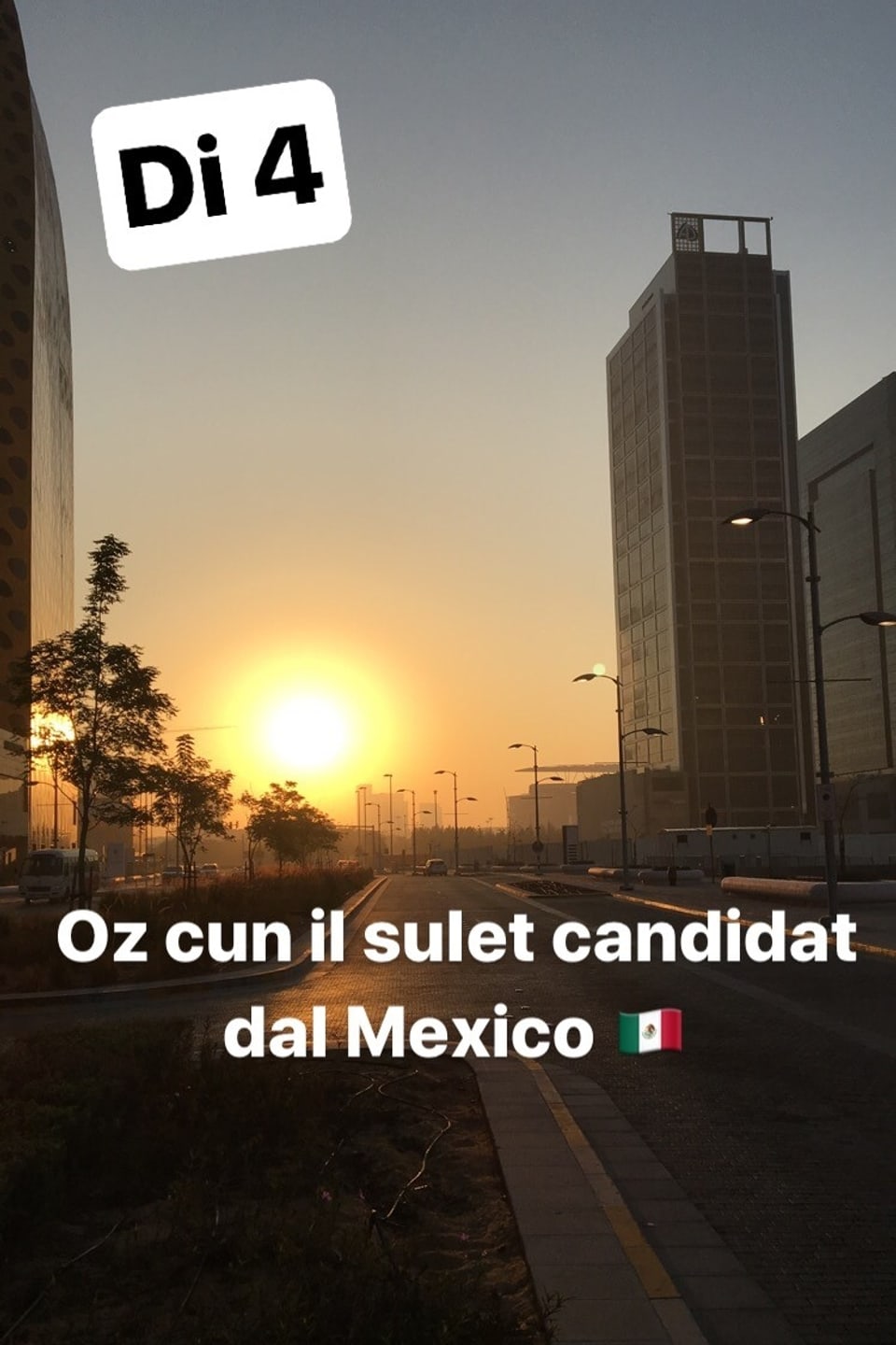 Oz discurrin nus cun il sulet candidat dal Mexico.