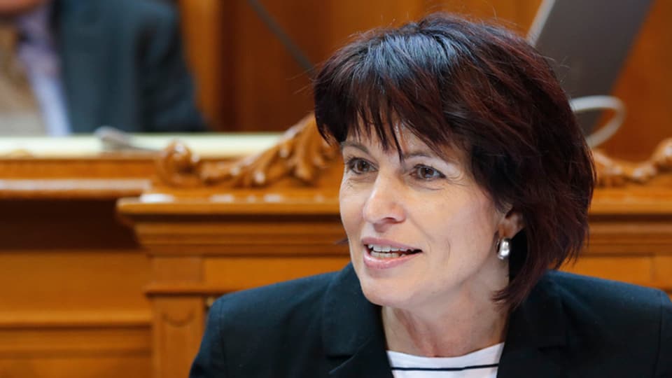 purtret da la fatscha da la cussegliera federala Doris Leuthard