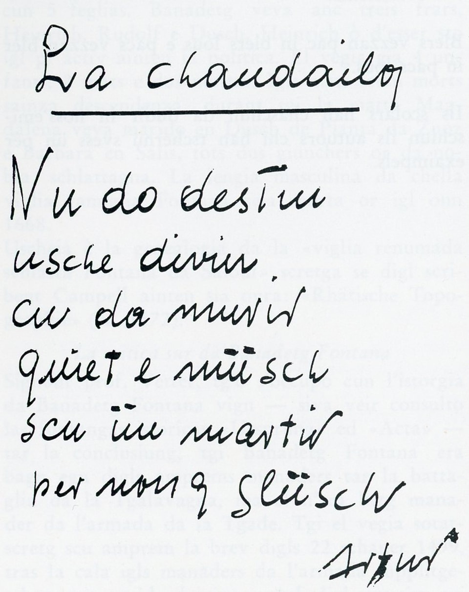 Manuscrit dad Artur Caflisch