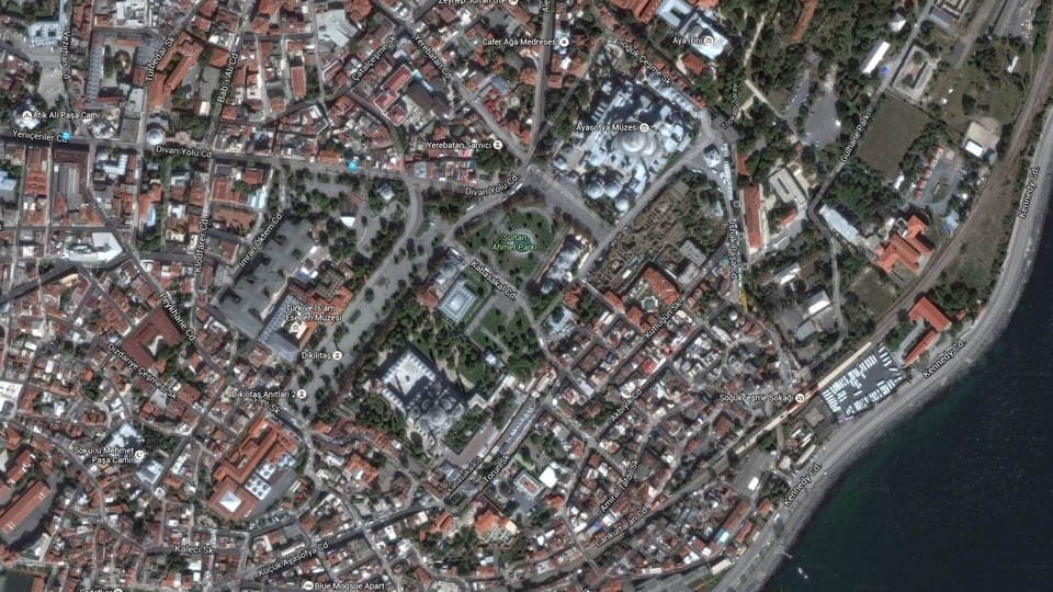 vista da surengiu sin Istanbul, quartier Sultanahmet