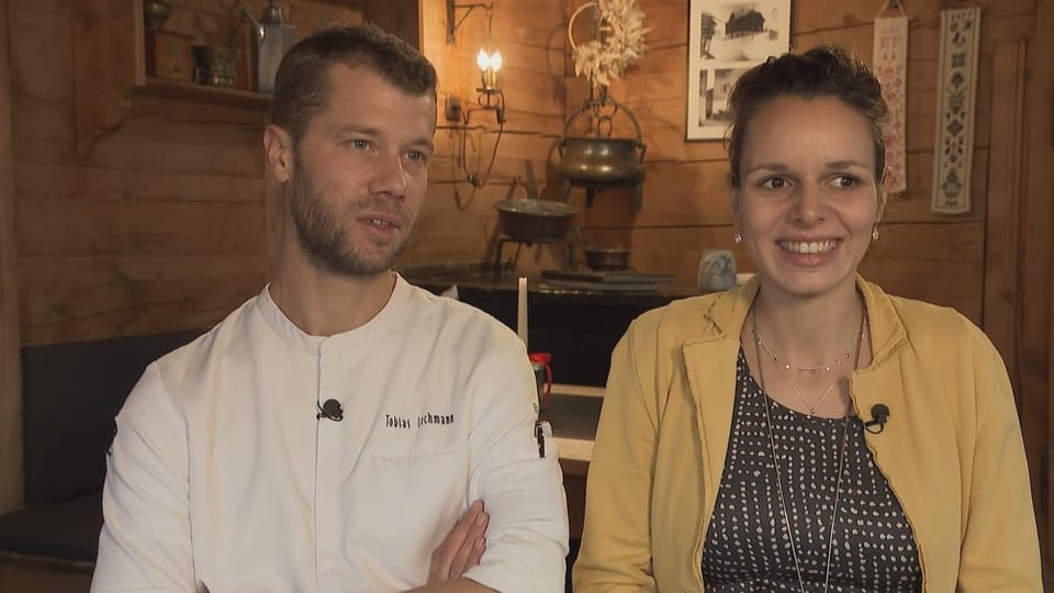 Tobias und Selina Lechmann-Albrecht im Restaurant