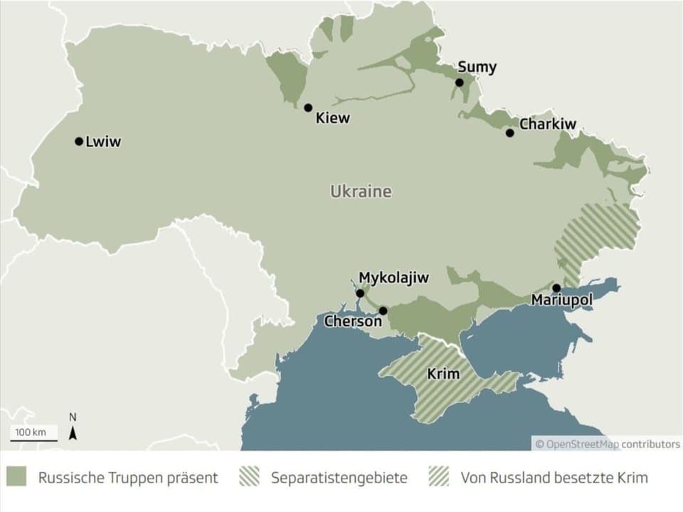 carta da l'Ucraina cun si Sumy en il nordost da l'Ucraina. 