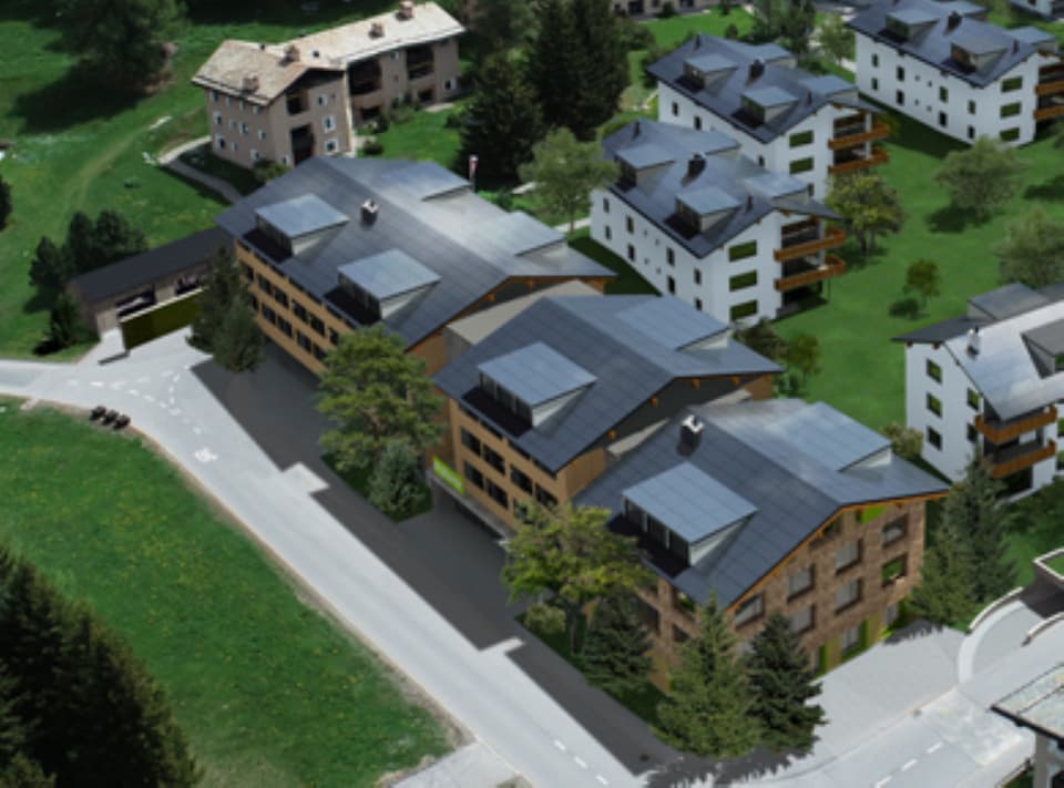 In Silvaplana werden neue Mehrfamilienhäuser und ein Hotel erstellt.