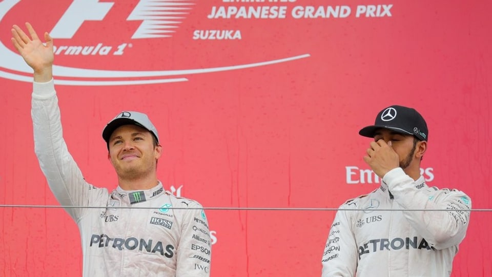 Hamilton e Rosberg.