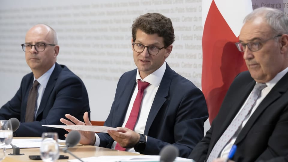 Bastian Schwark, Guy Parmelin e Eruc Scheidegger