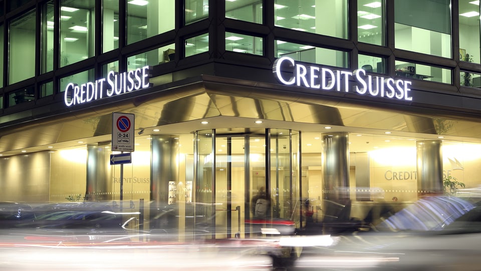 purtret d'ina filiala da la banca Credit Suisse