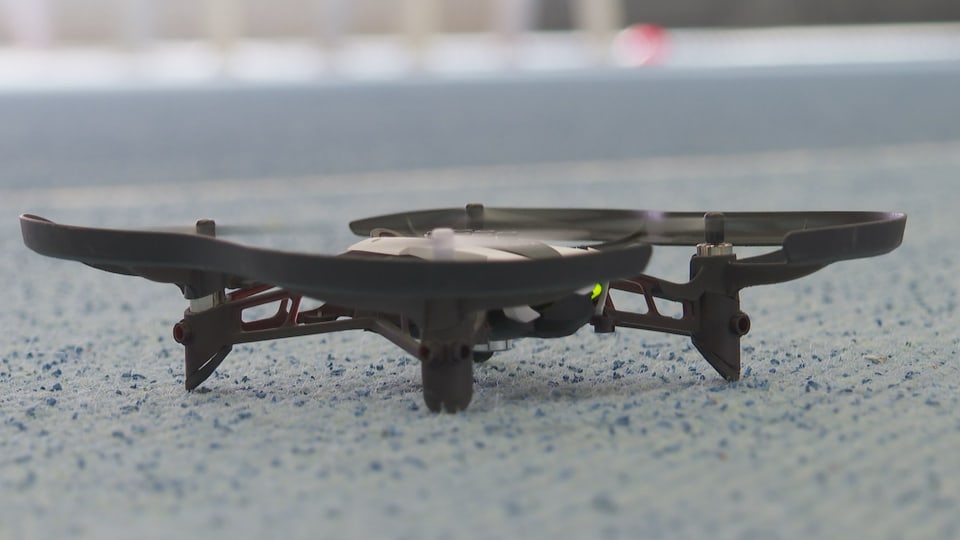 drona naira per terra 
