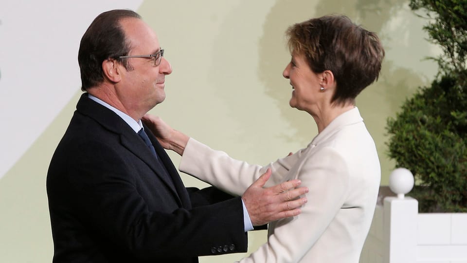Cordial bainvegni dal president franzos per la presidenta da la Confederaziun, Simonetta Sommaruga.