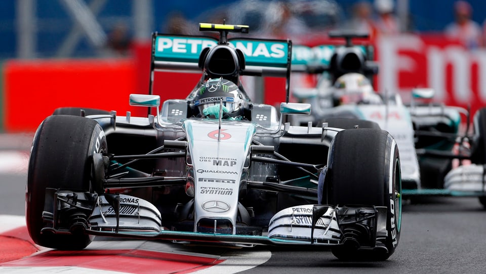 Nico Rosberg en ses Ferrari. 