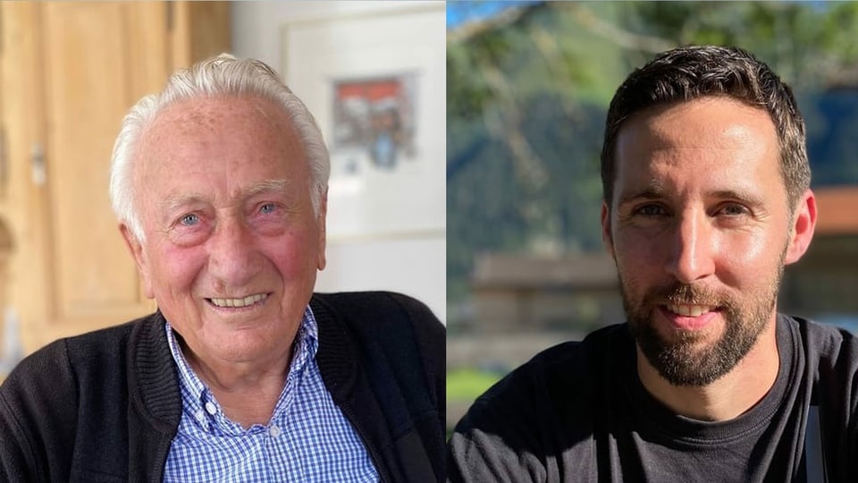 purtret dals dus umens in dasper l'auter