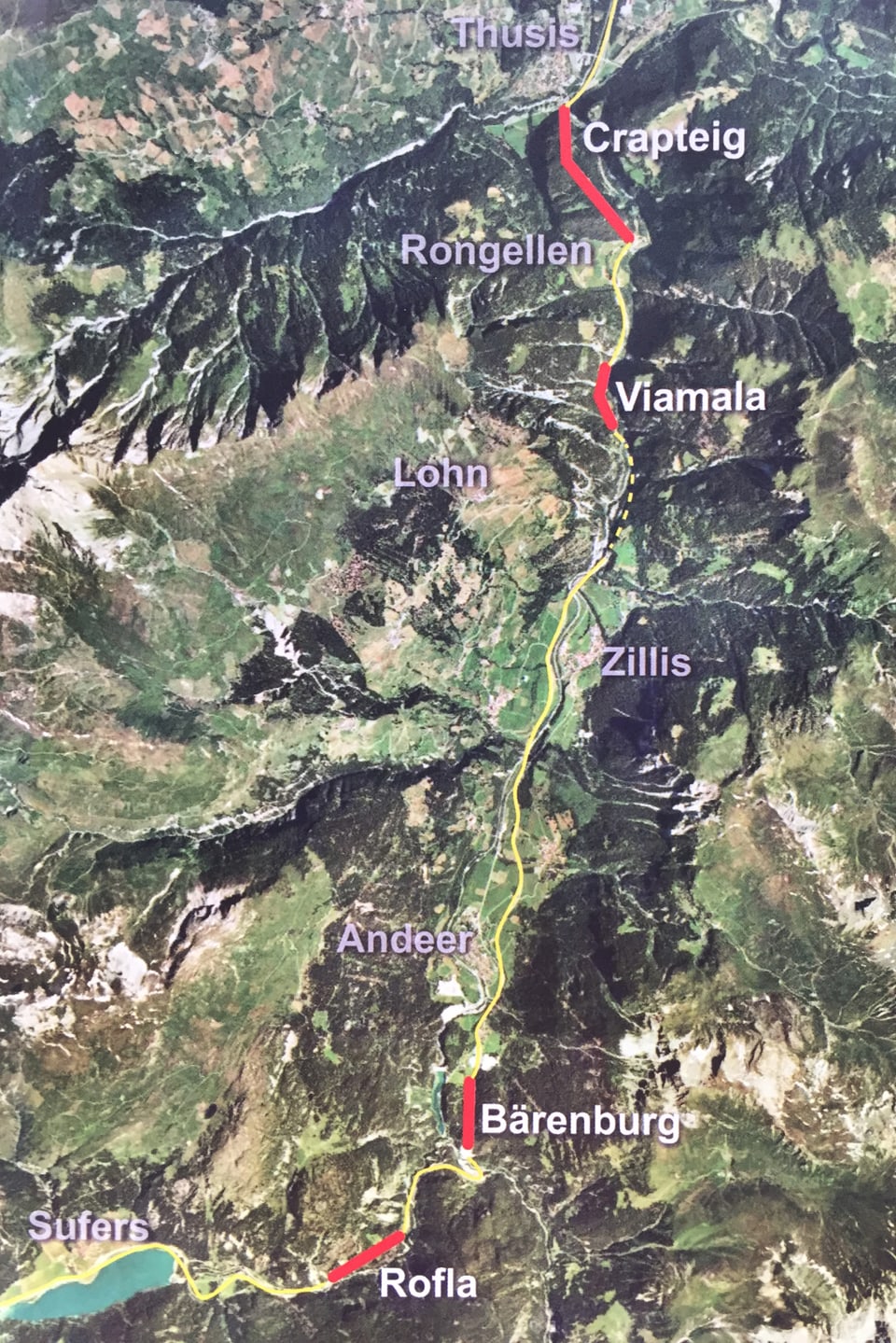 Dasperas il project dal tunnel Viamala vegnan realisads anc auters projects: Enfin il pli tard l'onn 2022 han era ils tunnels Crapteig, Bärenburg, Rofla tuts in agen tunnel da segirtad.