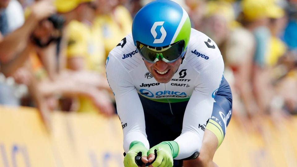 il ciclist Michael Albasini durant il prolog dal Tour de France