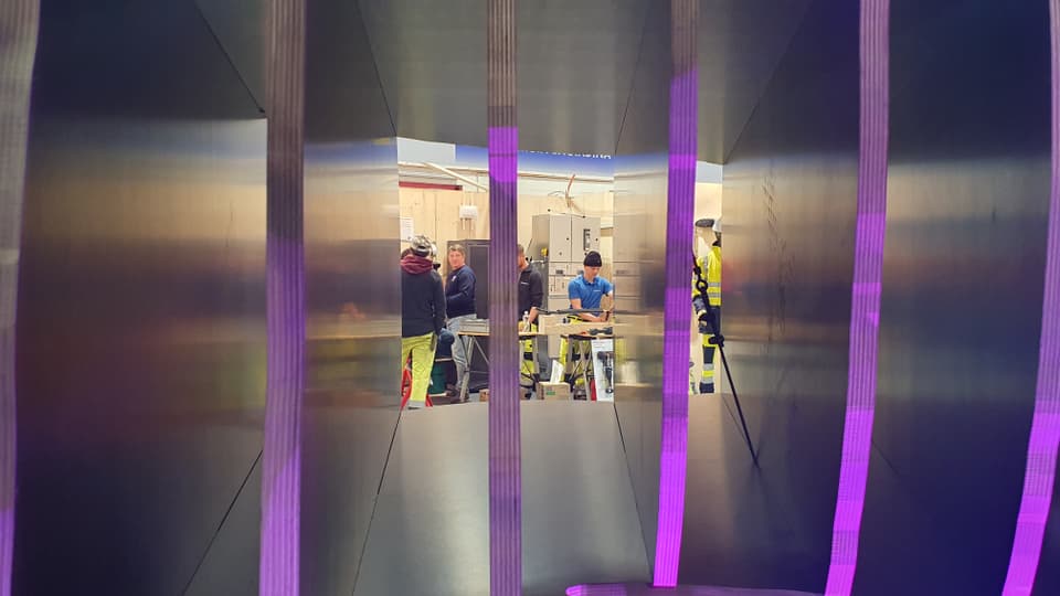 Besucher an der EBexpo