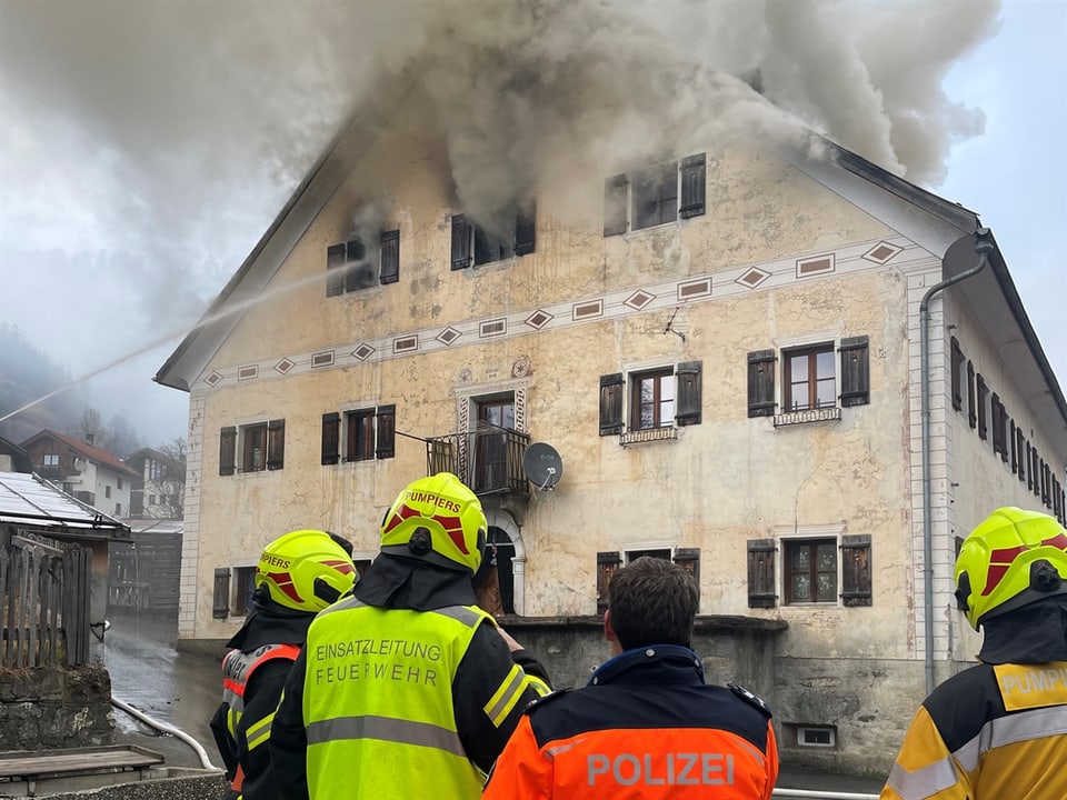 Hausbrand in Strada