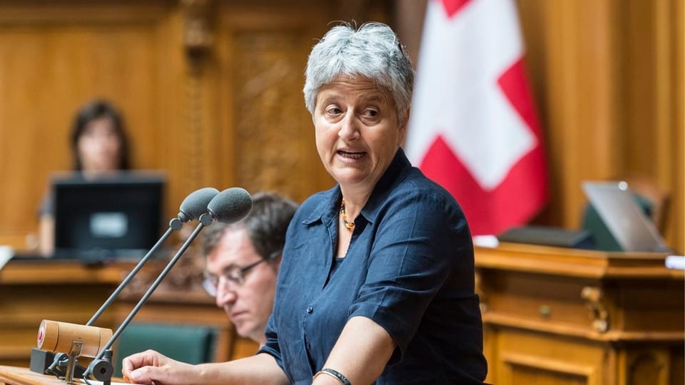 Silva Semadeni en il Cussegl naziunal.