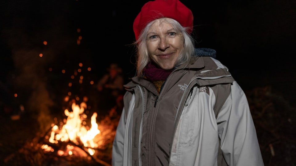 Margrit aus Chapella mag die wunderschöne Natur rund um das Festivalgelände und kommt jedes Jahr.