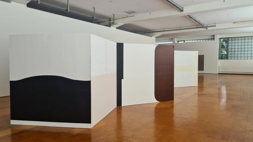 Im Zentrum der Ausstellung ist auch der Paravent aus dem Jahr 2008. 