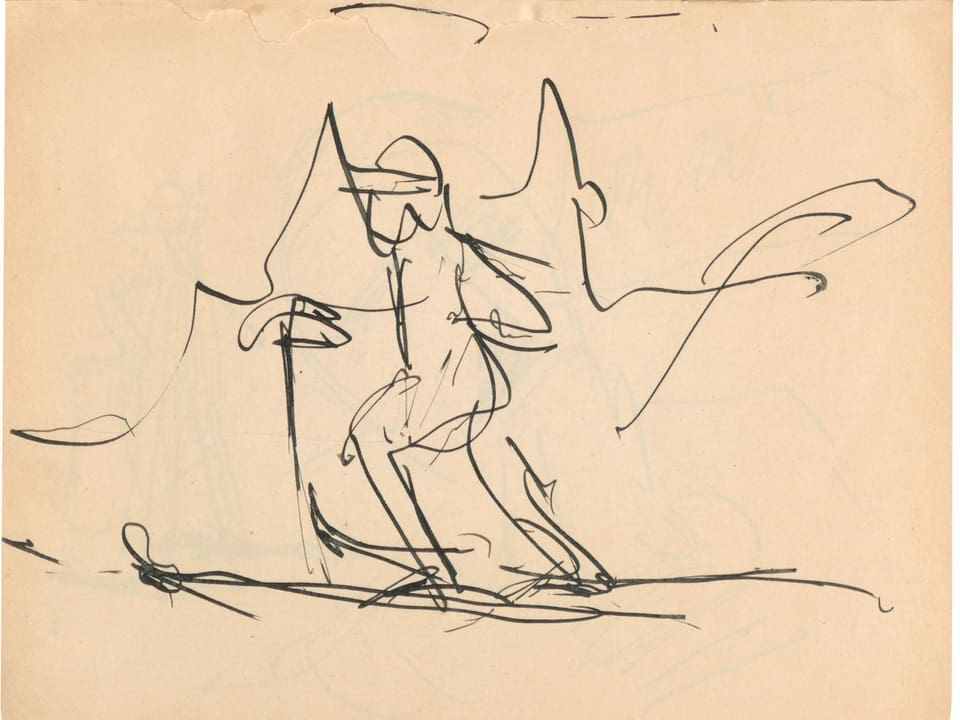 Skiunz, skizzà dad Ernst Ludwig Kirchner.
