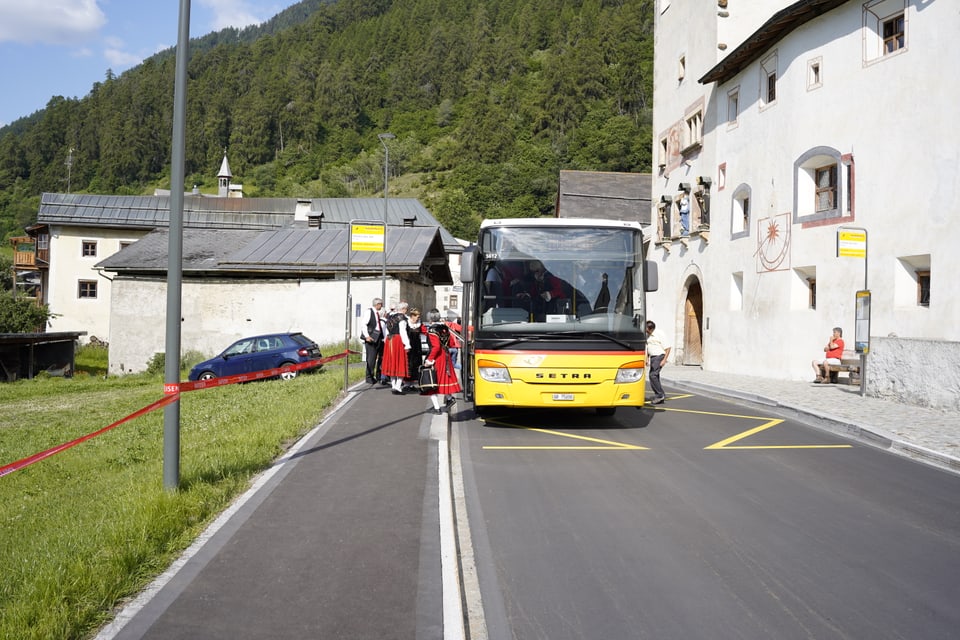 Die ersten Chöre kommen in Müstair an.