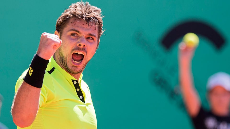 Stan Wawrinka che triumfescha.
