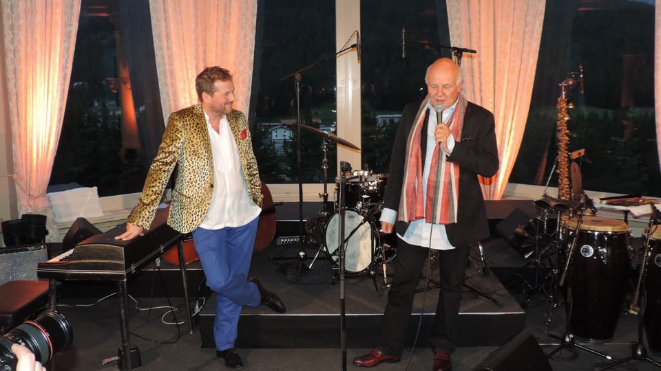 Christian Jott Jenny e Rolf Sachs ils organisaturs dal festival da jazz. 